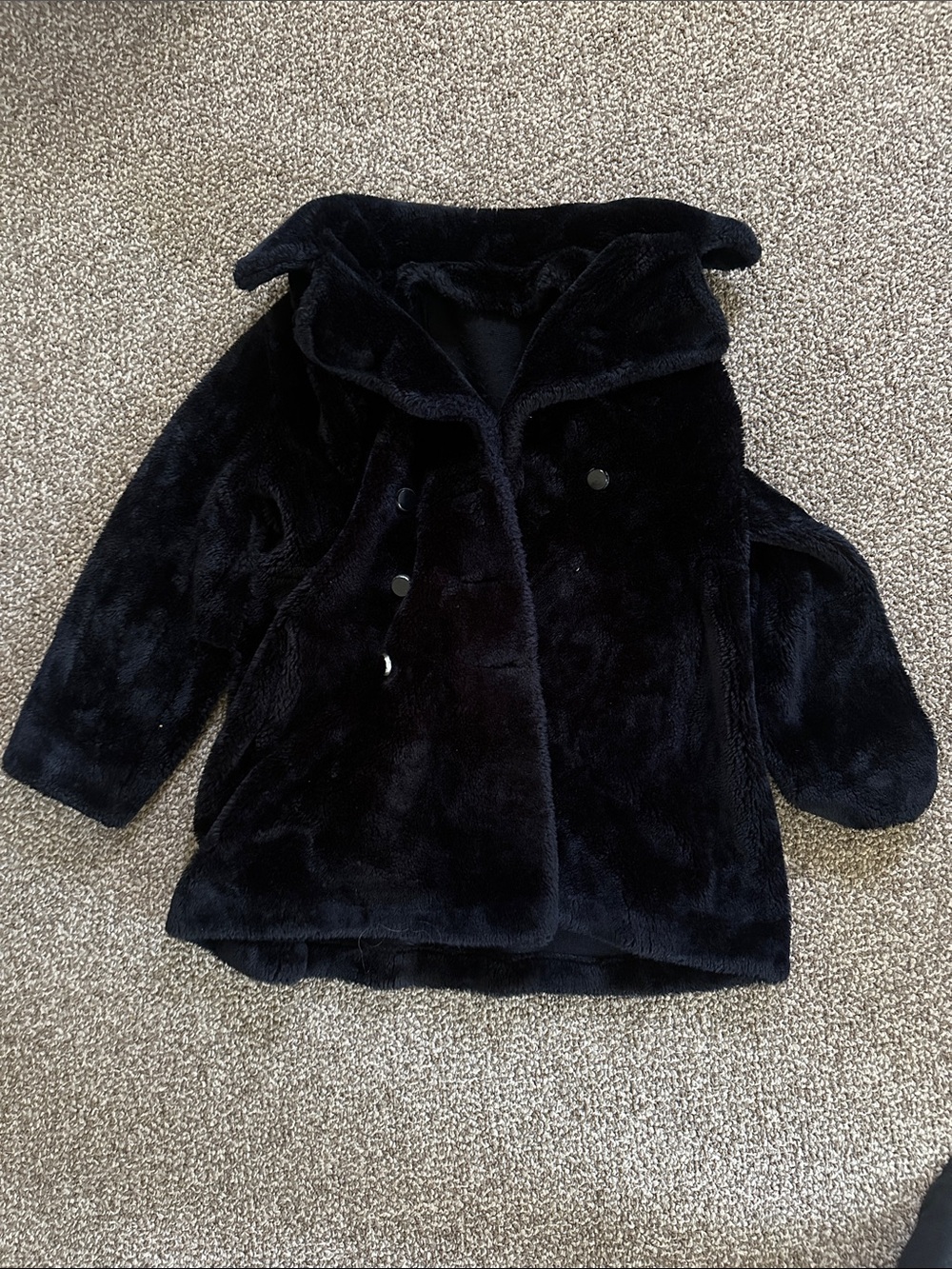 Vintage borgana Black Faux fur jacket Russel Taylor Jacket